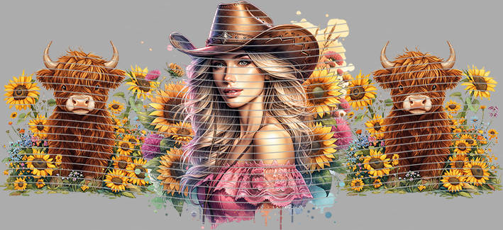 16oz Sunflower Girl-SU-168